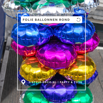 Folie ballonnen rond 