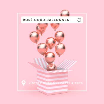 Ballonnen rosé goud 