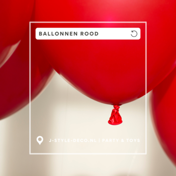 Ballonnen rood 