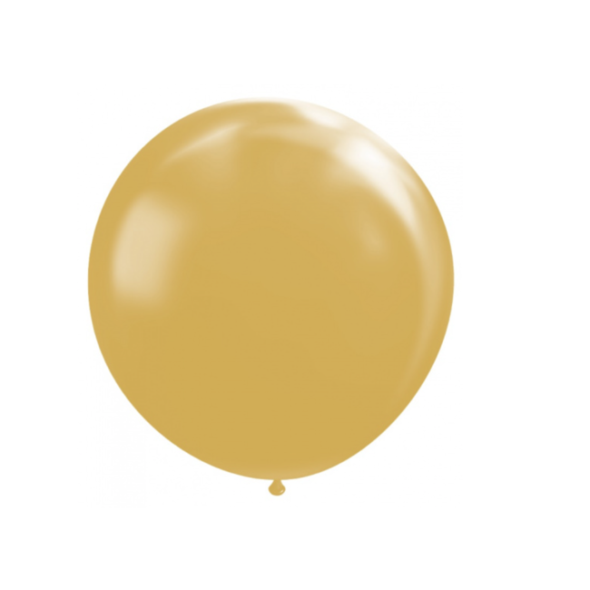 Feestartikelen XL ballon metallic goud