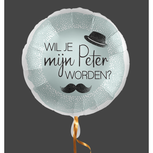 Feestartikelen Wil je mijn Peter worden ballon