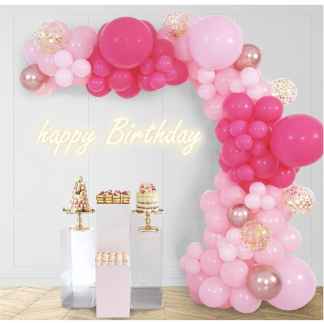 Party items Ballonnen boog candy roze - licht roze