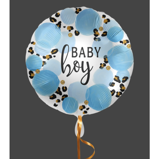 Feestartikelen Baby boy ballon luipaard print