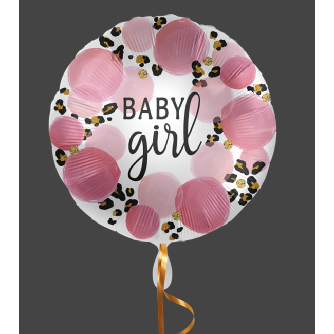 Feestartikelen Baby girl ballon luipaard print