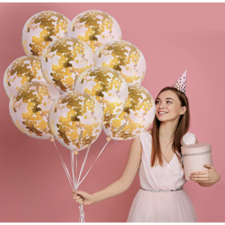 Party items Confetti ballonnen goud 20 ST