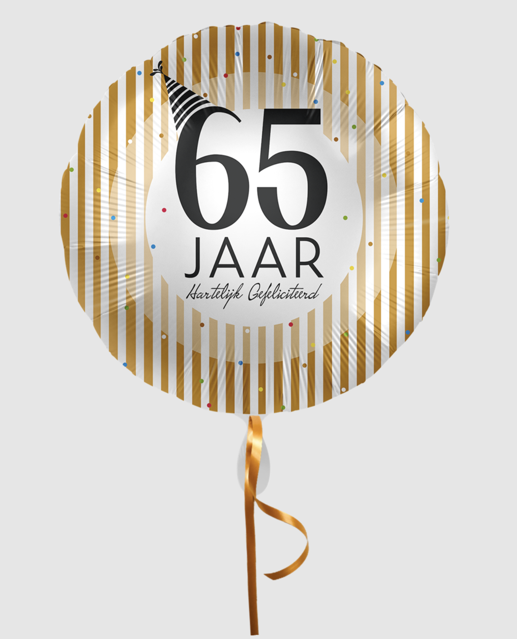 onpeilbaar waarde Gering 65 jaar ballon goud - wit | J-style-deco | Online feestwinkel Zeeland -  J-style-deco.nl | Online feestwinkel Zeeland