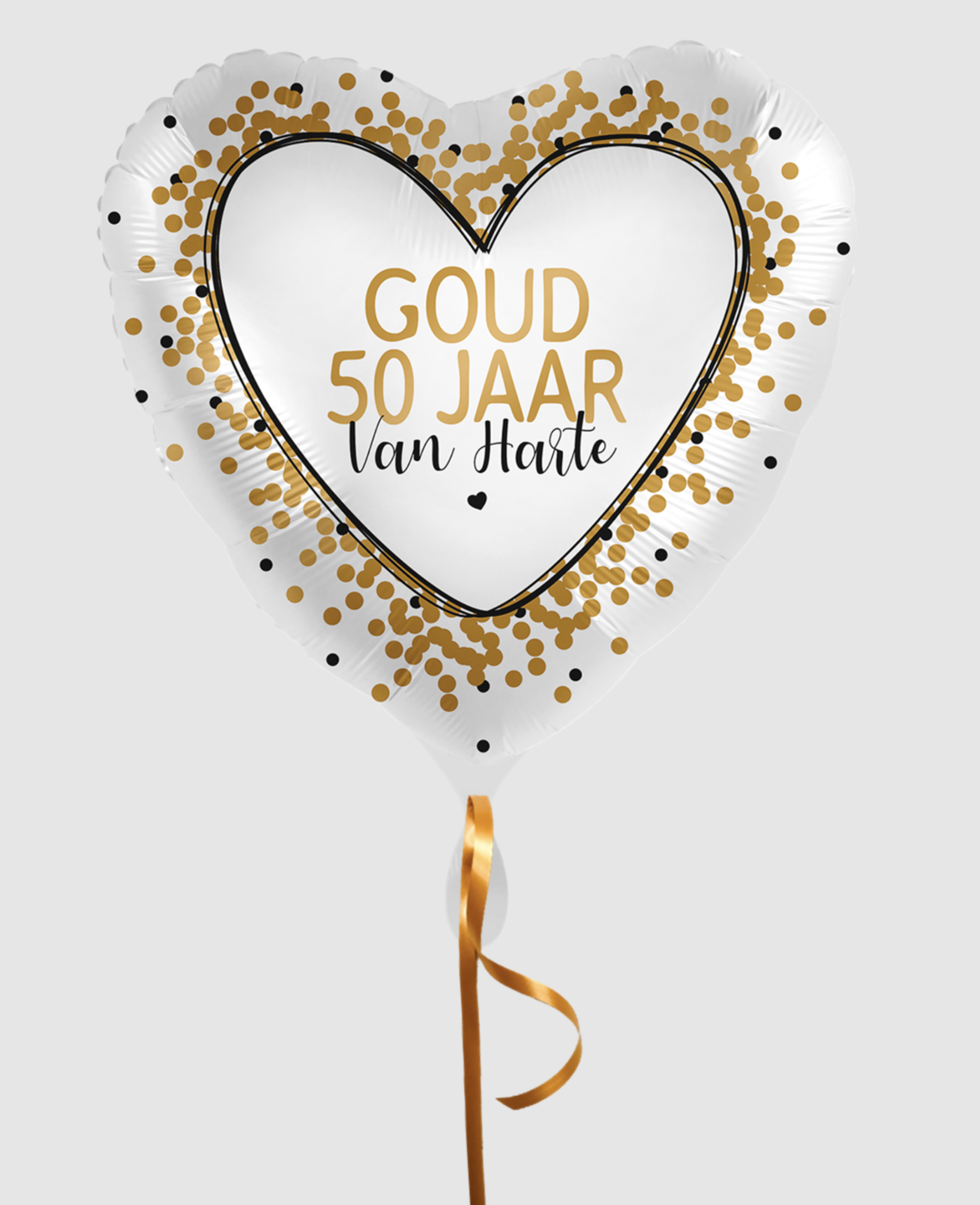 50 jaar ballon goud confetti | J-style-deco.nl - J-style-deco.nl | Online Zeeland