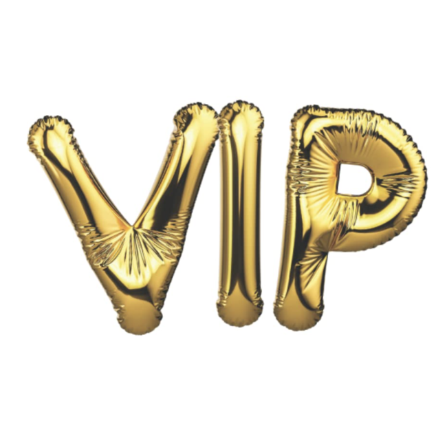 Feestartikelen VIP letter ballonnen goud