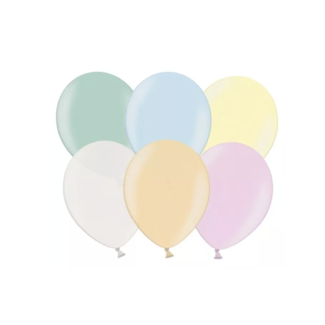 Partydeco Pastel ballonnen 100 ST