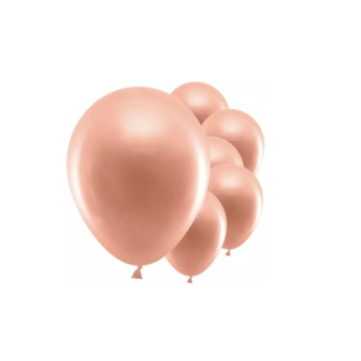 Partydeco Ballonnen rosé goud metallic