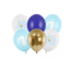 Partydeco 1 jaar ballonnen blauw goud