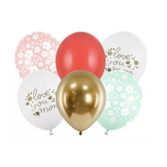 Partydeco Mom bloemen ballonnen