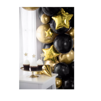 Partydeco Sterren folie ballonnen goud 25 ST