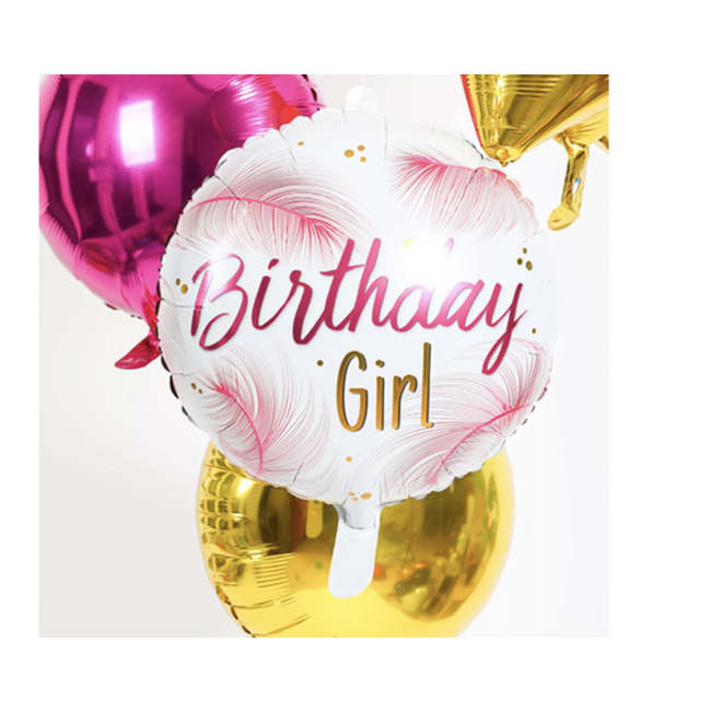 Feestartikelen Birthday girl folie ballon