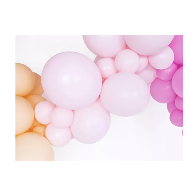 Feestartikelen Pastel roze ballonnen mat 10 ST