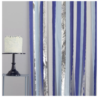 Ginger Ray  Back drop blauw - zilver