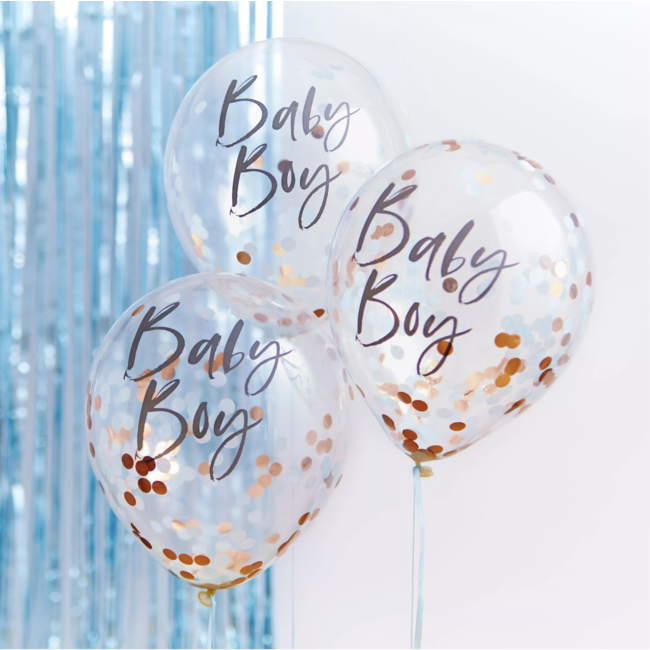 Ginger Ray  Baby boy confetti ballonnen