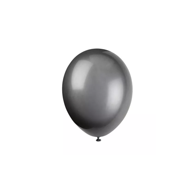 Feestartikelen Ballonnen shine zwart 10 ST