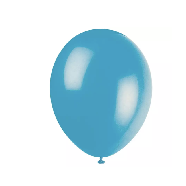 Feestartikelen Ballonnen turquoise blauw 10 ST