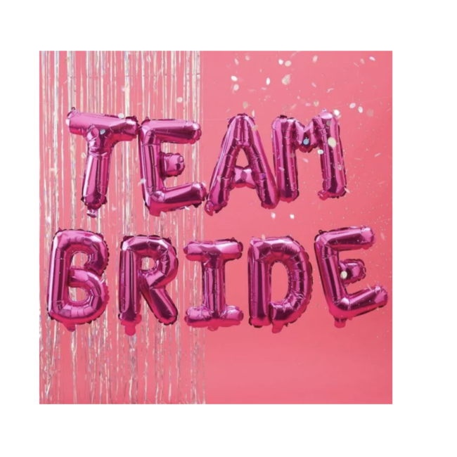 Feestartikelen Team bride ballonnen slinger roze