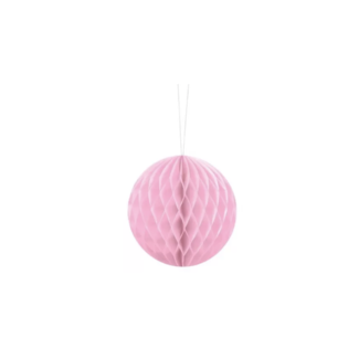 Feestartikelen Honeycomb licht roze 10 CM