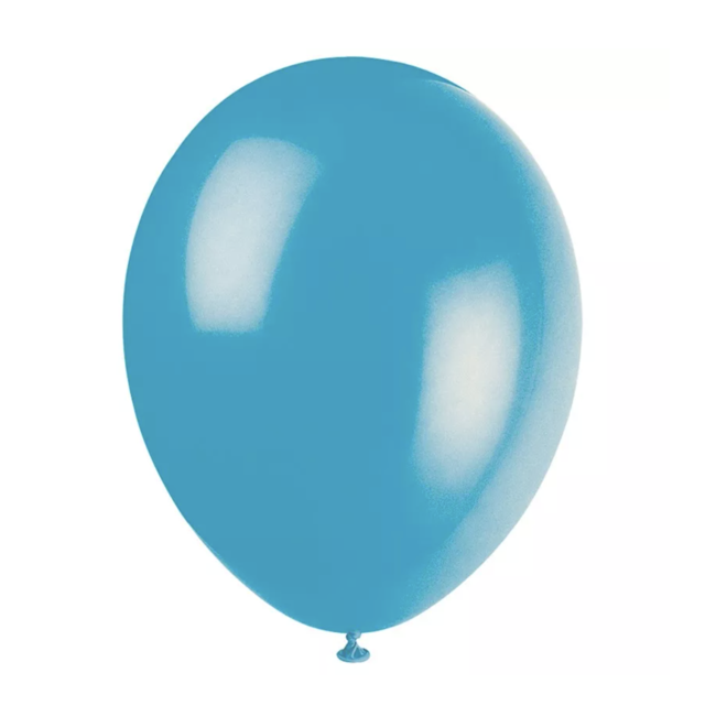 Feestartikelen Ballonnen turquoise shine 10 ST