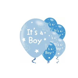 Feestartikelen it's a boy ballonnen blauw