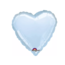 Feestartikelen Hart ballon pastel blauw