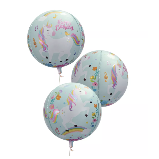 Ballonnen latex Eenhoorn ballon mint