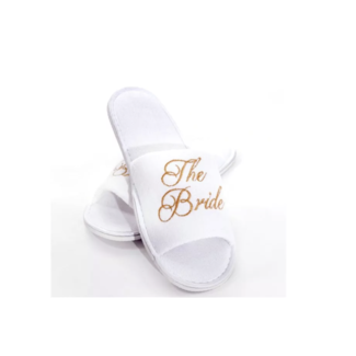 Feestartikelen The bride slippers wit