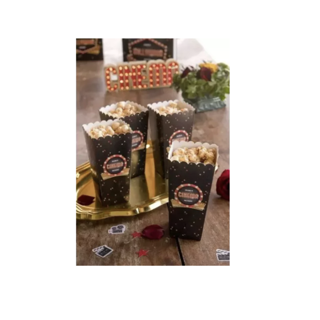 Feestartikelen Hollywood popcorn bakjes