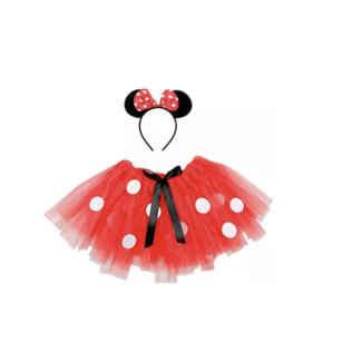 Kostuum Minnie mouse tutu - haarband