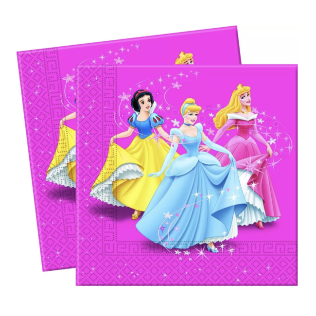 Feestartikelen Disney Prinses servetten roze