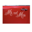 Feestartikelen MR & MRS auto sticker