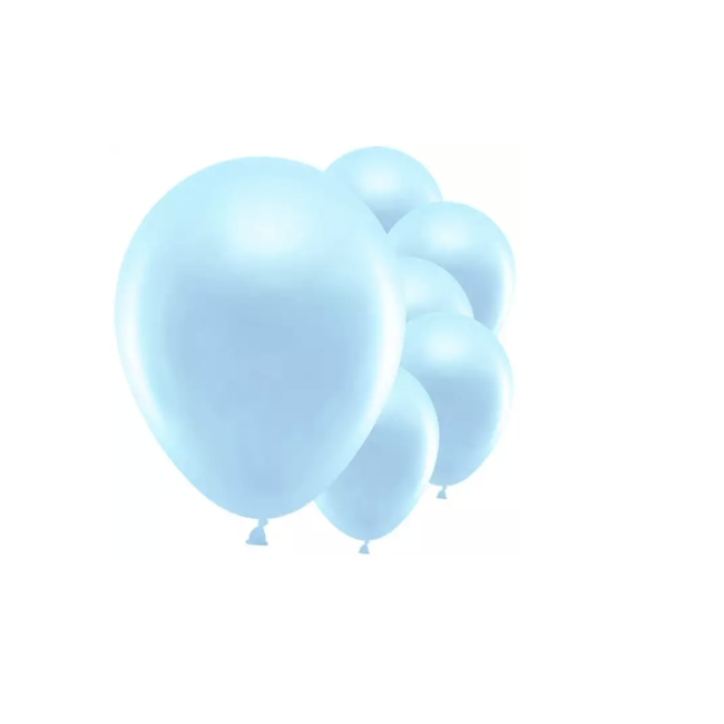 Feestartikelen Ballonnen azuur blauw 10 ST