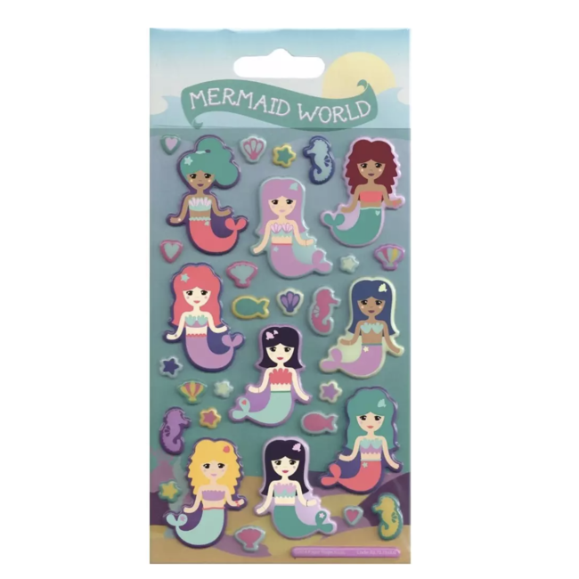 Feestartikelen Mermaid stickers