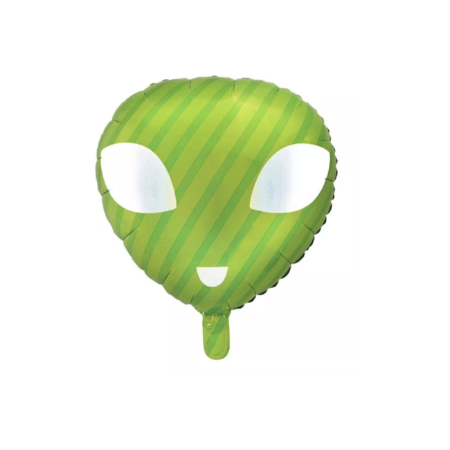 Partydeco Alien ballon groen