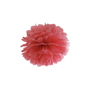 Feestartikelen Pompom rood