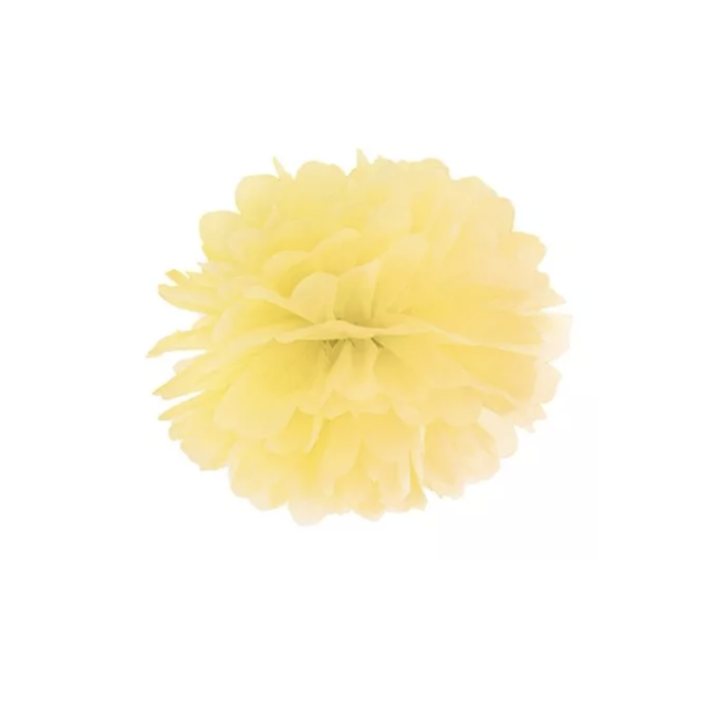 Feestartikelen Pompom geel