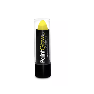 Kostuum Lippenstift UV neon geel