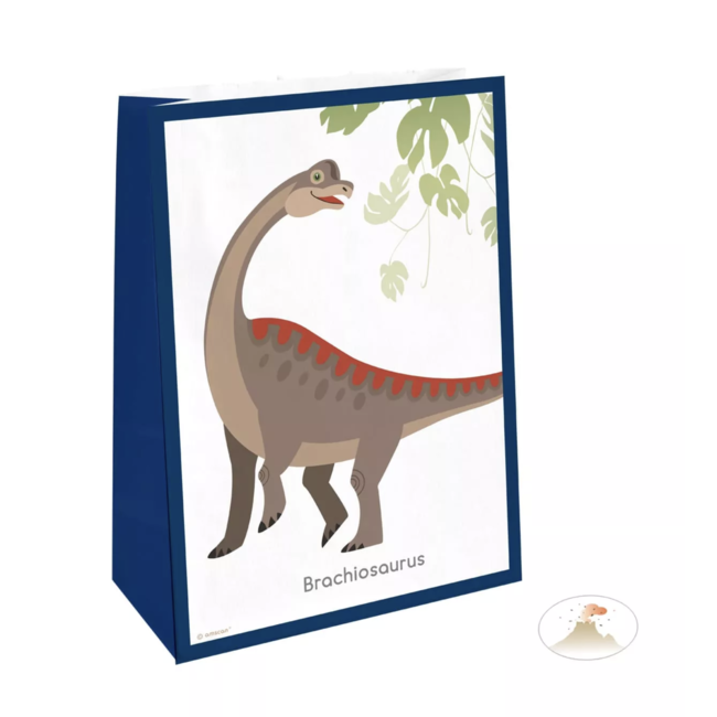 J-style-deco.nl Dinosaurus cadeau zakjes blauw