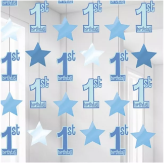 J-style-deco.nl 1 jaar slingers blauw