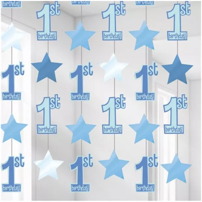 J-style-deco.nl 1 jaar slingers blauw