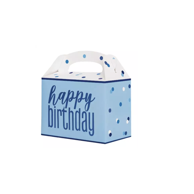 J-style-deco.nl Happy birthday traktatie boxen blauw