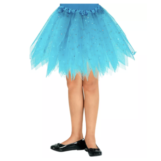 Kostuum Blauwe glitter tutu