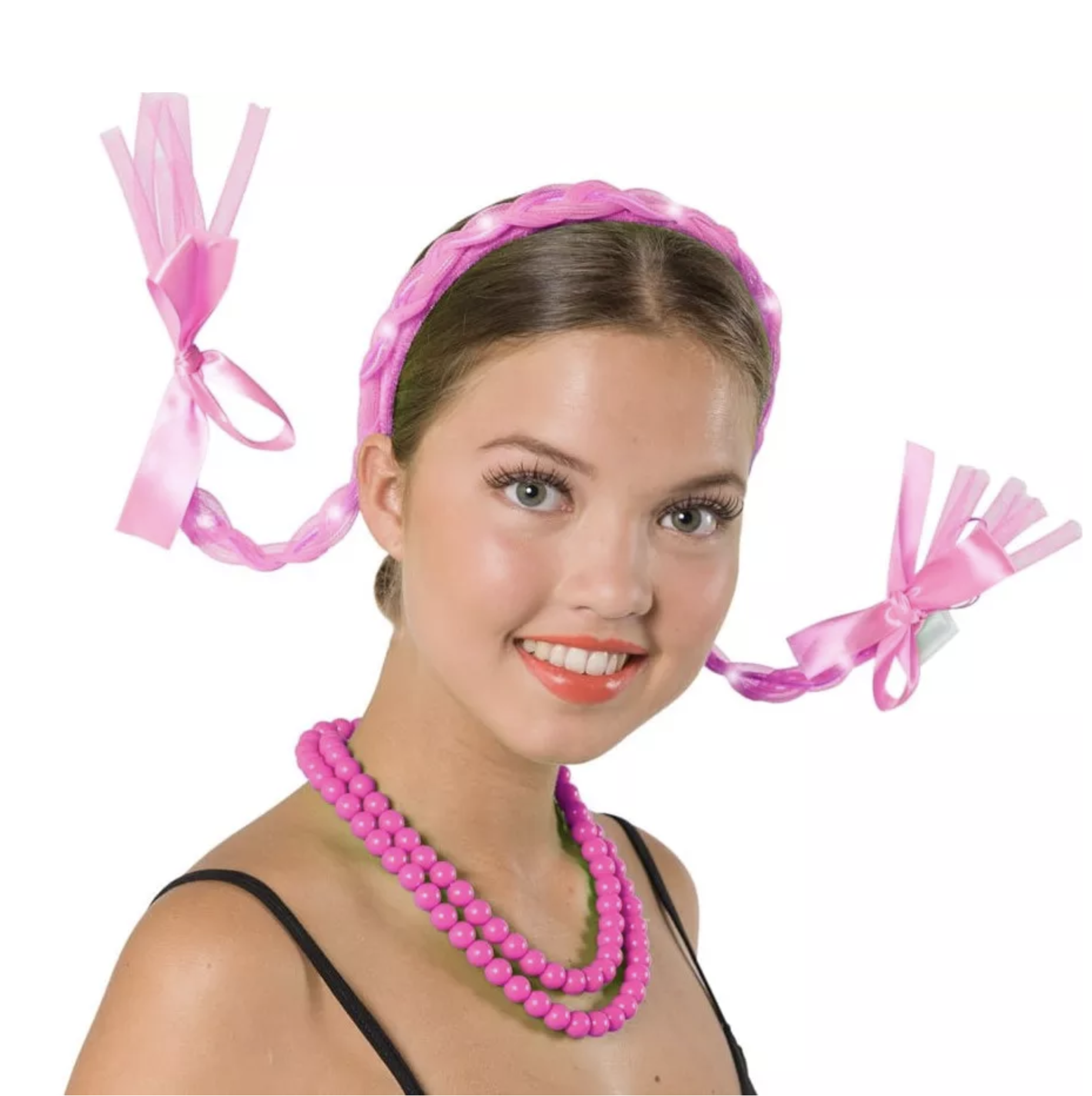 Paradox verdamping meditatie Roze LED haarband met staartjes | J-style-deco.nl | Snel geleverd - J-style-deco.nl  | Online feestwinkel Zeeland