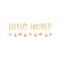 J-style-deco.nl Hello world geboorte slinger