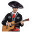 Kostuum Sombrero zwart - wit
