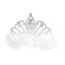 J-style-deco.nl Veer tiara wit - zilver