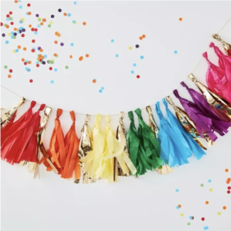 J-style-deco.nl Regenboog tassel slinger